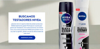 Prueba gratis Invisible Black and White de Nivea Prueba gratis Invisible Black and White de Nivea