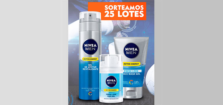 Sortean 25 lotes Nivea Men Active Energy