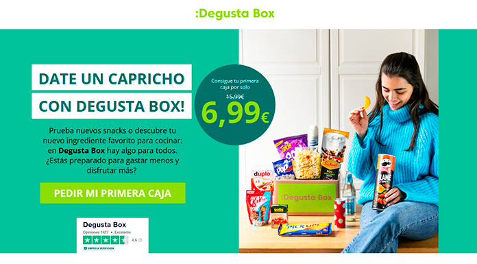Tu caja Degustabox por sólo 6.99 euros