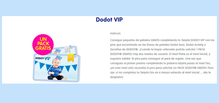 Gana un pack de pañales Dodot gratis