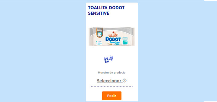 Muestras gratis de Toallitas Dodot Sensitive