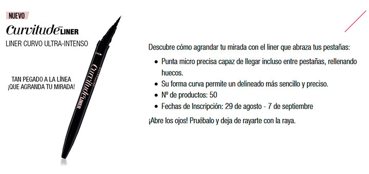 Prueba gratis Curvitude Liner de Maybelline