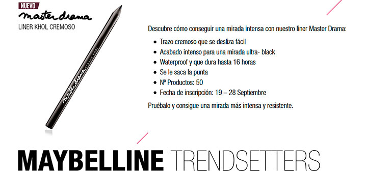 Prueba gratis Liner Master Drama de Maybelline