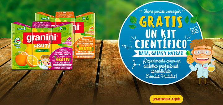 Consigue gratis un kit científico con Granini