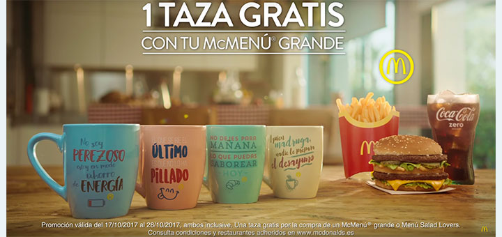 McDonald's regala divertidas tazas