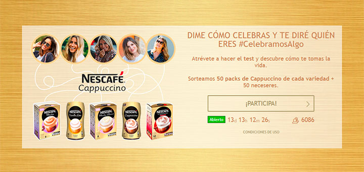 Nescafé sortea 50 packs de Cappuchino