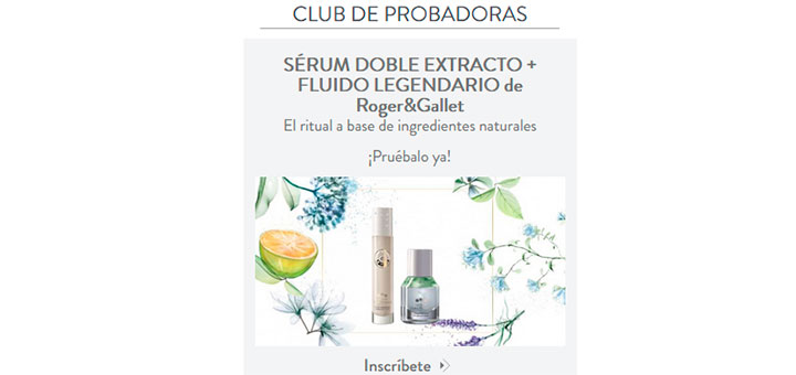 Prueba gratis Sérum doble extracto de Roger&Gallet