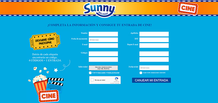 Sunny Delight regala entradas de cine