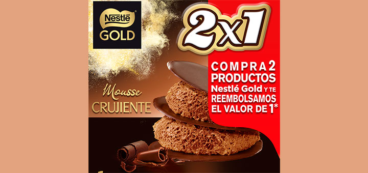 2x1 en Nestlé Gold