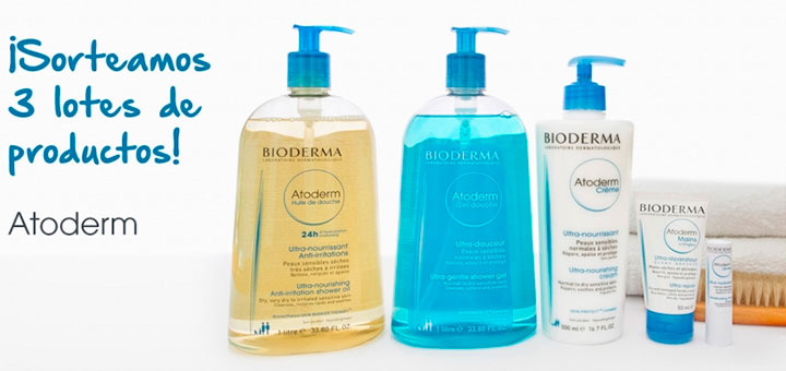 Bioderma sortea 3 lotes de productos Atoderm