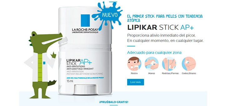 Dan a probar gratis Lipikar Stick Ap+