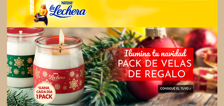 Gana un pack de velas con La Lechera