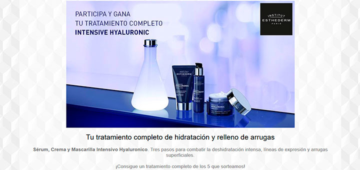 Gana un tratamiento de hidratación Institut Esthederm