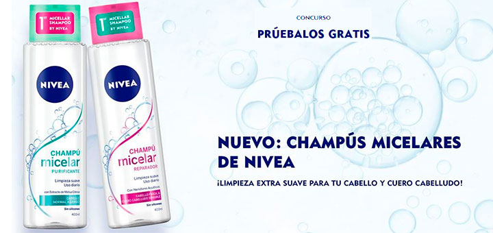 Prueba gratis los nuevos champús micelares de Nivea