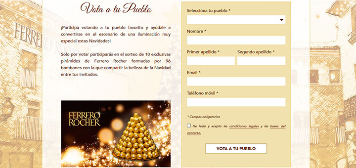 Sortean 10 exclusivas pirámides de Ferrero Rocher