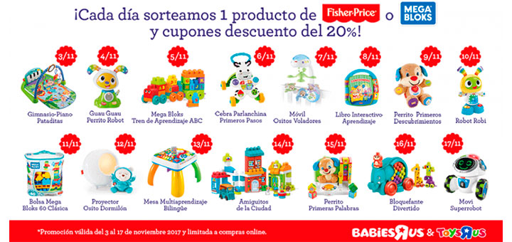 Toys R Us sortea regalos cada día