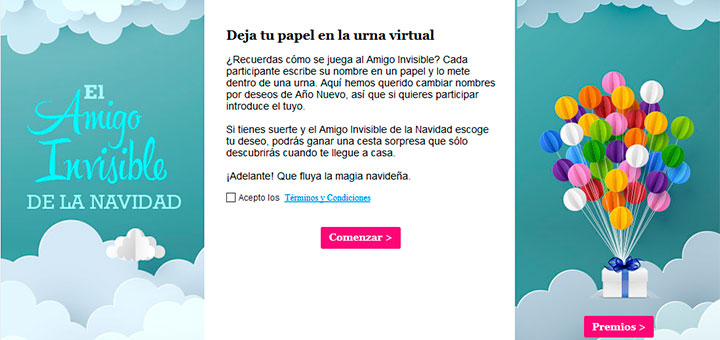 Juega al Amigo Invisible con Próxima a ti