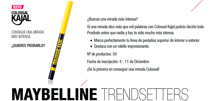 Prueba gratis Colossal Kajal de Maybelline