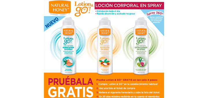 Prueba gratis Natural Honey Lotion & Go