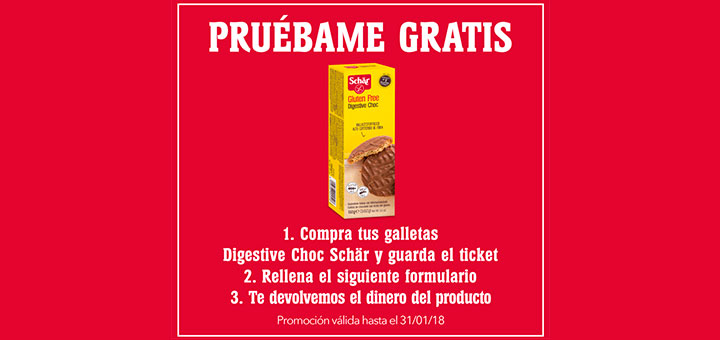 Prueba gratis Galletas Digestive Choc Schär