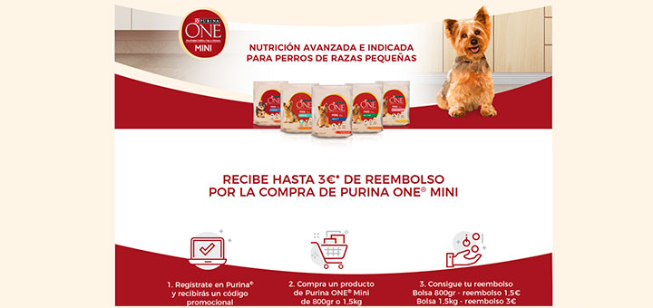 Reembolso en Purina One Mini