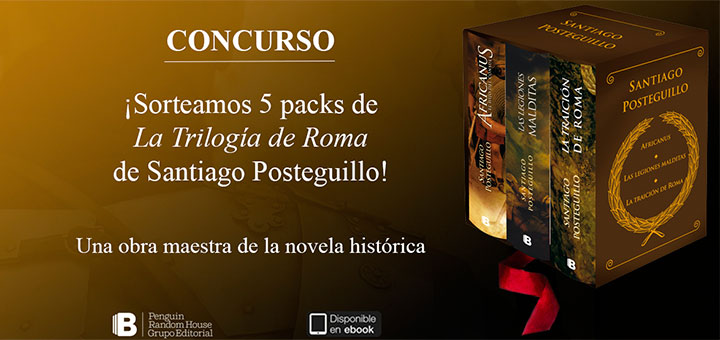 Sortean 5 packs de La Trilogía de Roma