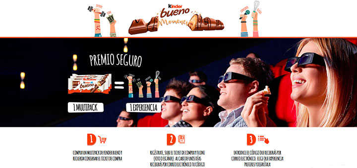 Consigue una experiencia con Kinder Bueno