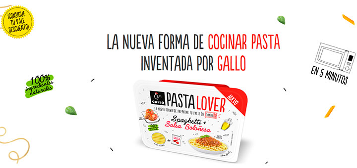 Cupón descuento en Pasta Lover de Gallo