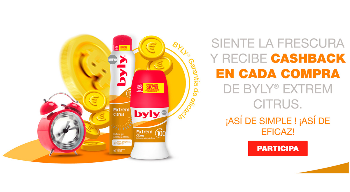 Prueba gratis el nuevo desodorante Byly
