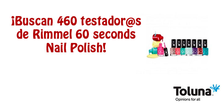 Prueba gratis Rimmel 60 seconds Nail Polish