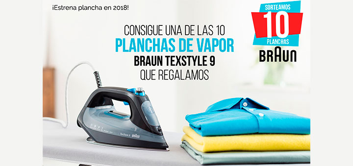 Sortean 10 planchas de vapor Braun