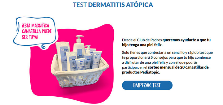 Sortean 20 canastillas de productos Pediatopic al mes