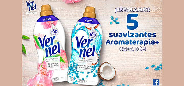 Vernel regala 5 suavizantes Aromaterapia + al día