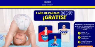 Gana 1 año de pañales Dodot gratis Gana 1 año de pañales Dodot gratis