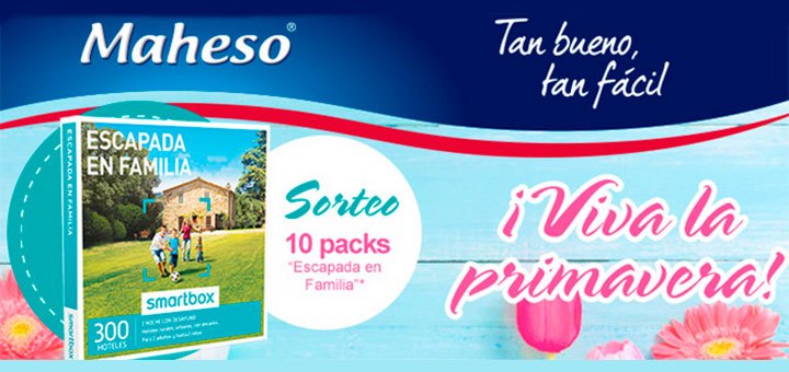 Gana un pack Smartbox 'Escapada en familia' con Maheso