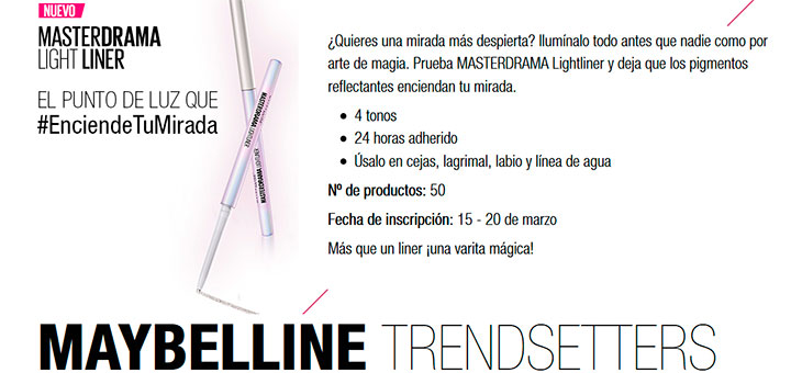 Prueba gratis Masterdrama Light Liner con Maybelline