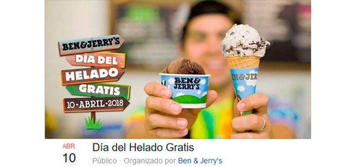 Día del helado gratis con Ben & Jerry's Día del helado gratis con Ben & Jerry's