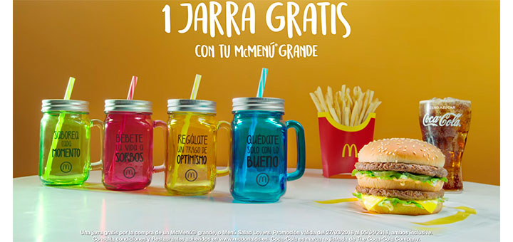 Llévate las jarras de McDonald's gratis