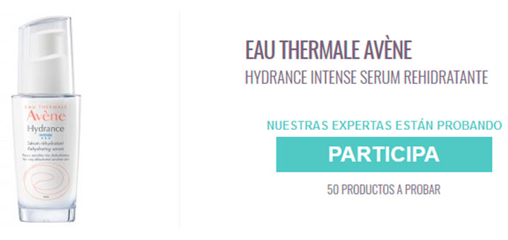 Prueba gratis Hydrance Intense Serum rehidratante de Avène