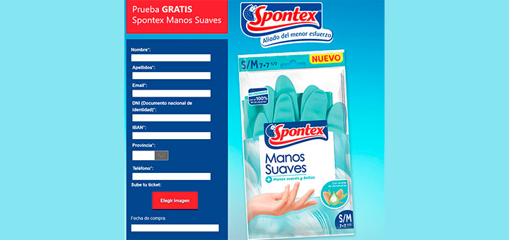 Prueba gratis Spontex Manos Suaves