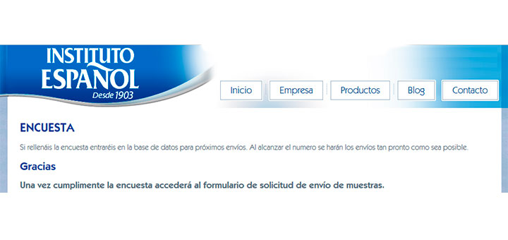 Reparten muestras gratis de Instituto Español