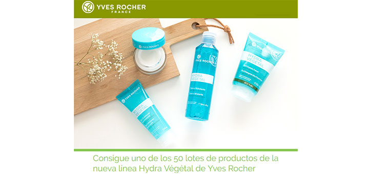 Sortean 50 lotes de productos Hydra Végétal de Yves Rocher