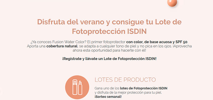 Consigue un lote de Fotoprotección Isdin