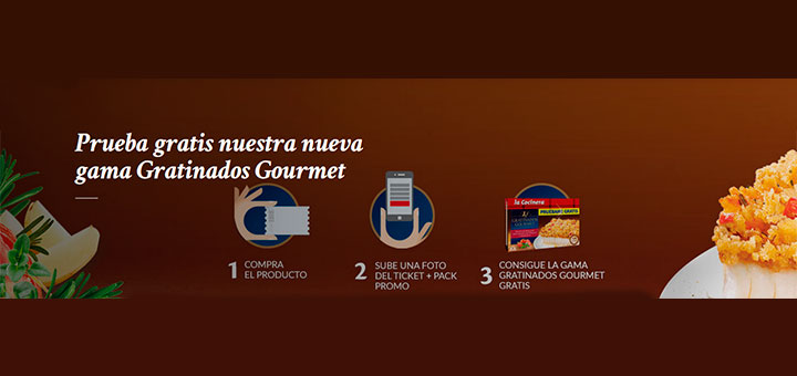 Dan a probar gratis la nueva gama Gratinados Gourmet de La Cocinera