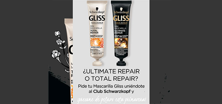 Muestras gratis de Mascarilla Gliss de Schwarzkopf