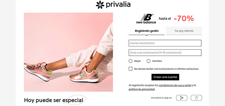 Hasta el 70% de descuento en Privalia