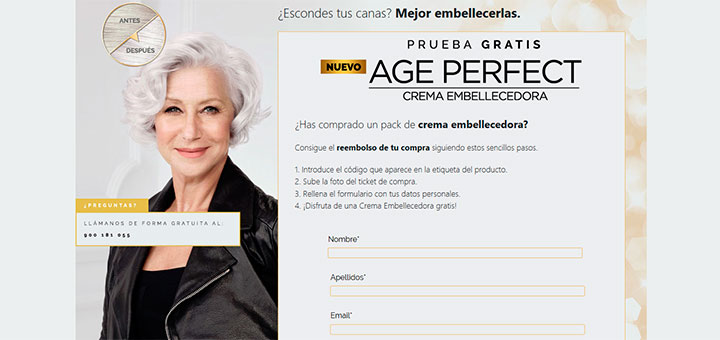 Prueba gratis Age Perfect de L'Oreal París