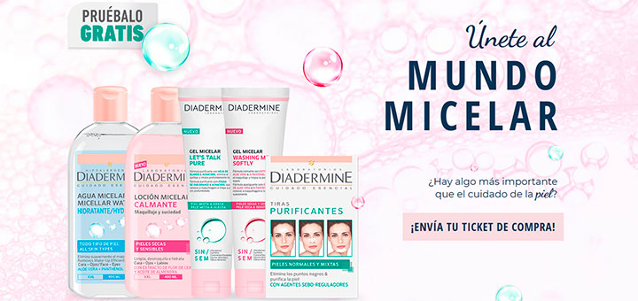 Prueba gratis productos Micelar Diadermine