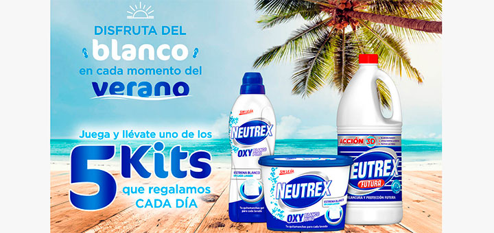 Regalan cada día 5 kits Neutrex