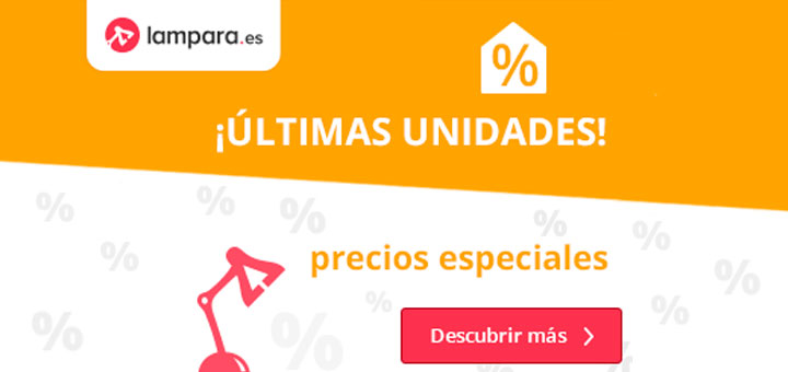 ofertas de últimas unidades en lampara es